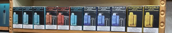 Elfworld De6000 Disposable Vape Pod Device – 6000 Puffs – 13.5ml E-liquid – 5% Nicotine – Rechargeable 650mah Via Usb-c | Disposable Vape For Smokers | Disposable Pod For Smoking ( Random Flavor )(without Display)