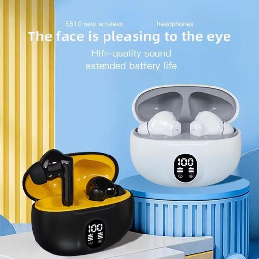 Display Earbuds Stereo 895b Wireless Bluetooth Earbuds | Mic In-ear Headphones With Led Display |immersive Sound | Type C Fast Charging | Bluetooth 5.3 For Android/iphone